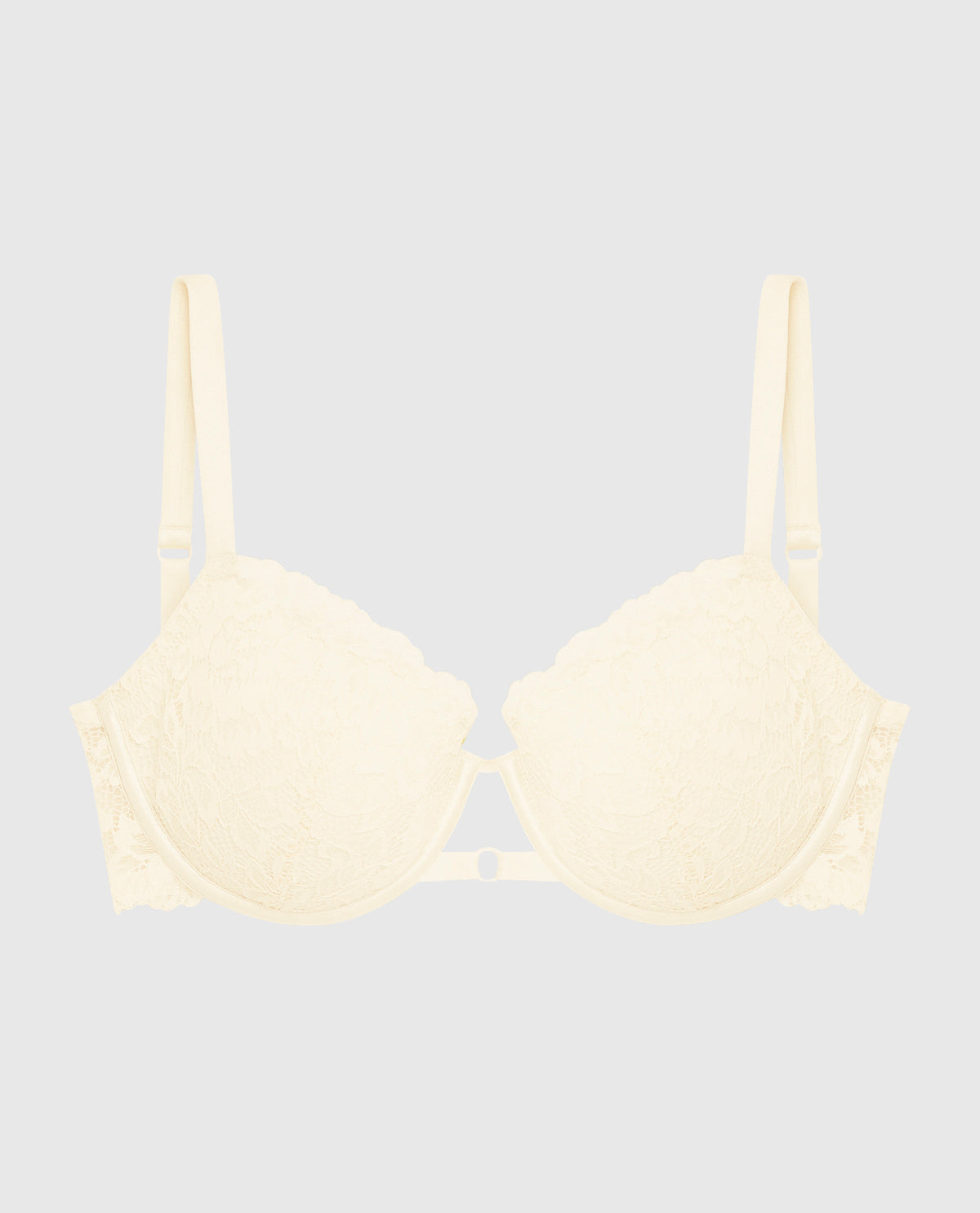 Lightly Lined Balconette Bra with Allover Lace