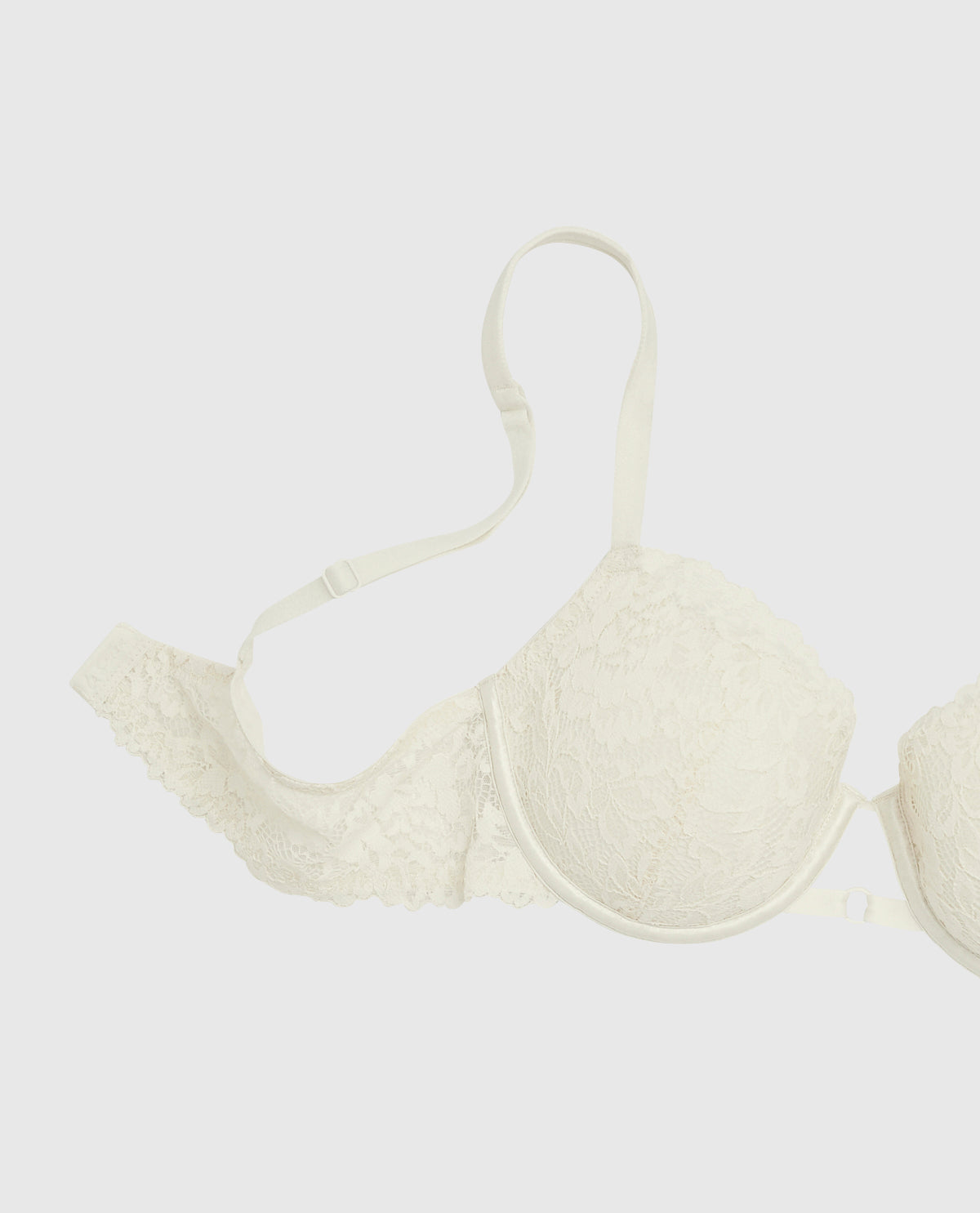 Lightly Lined Balconette Bra with Allover Lace