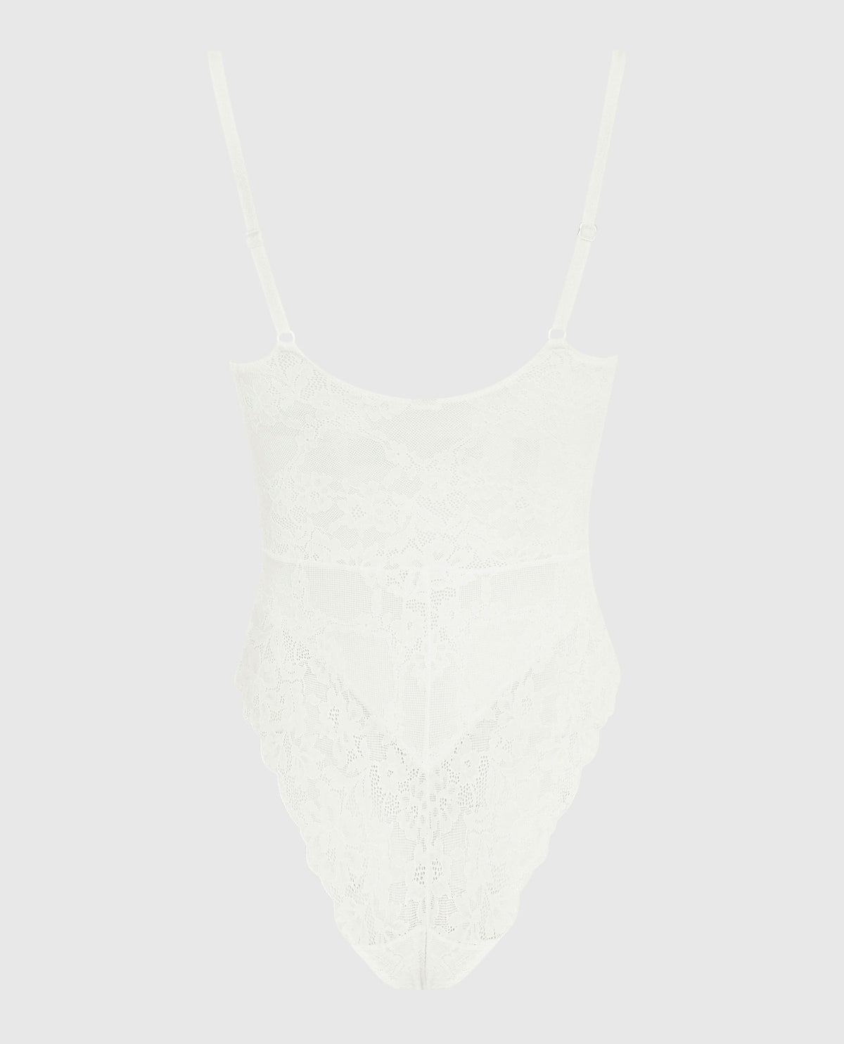 Smoothing Lace Bodysuit in White