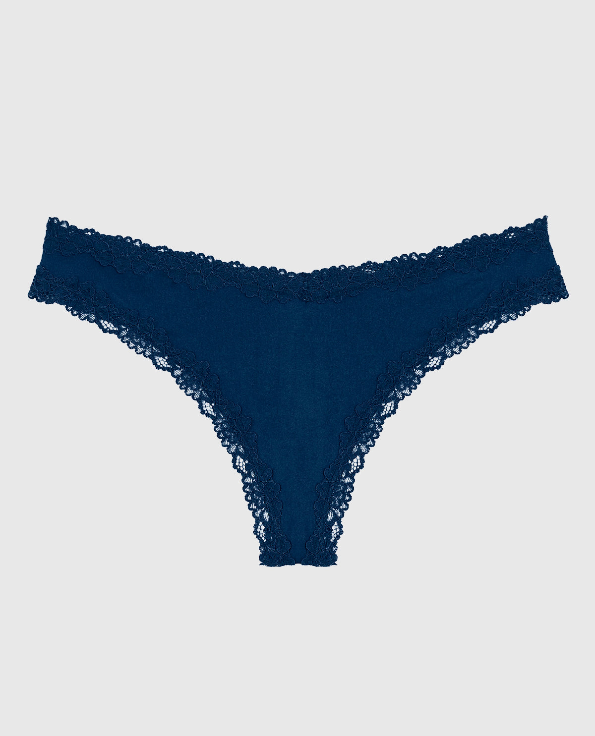 Thong Panty with Lace Trim