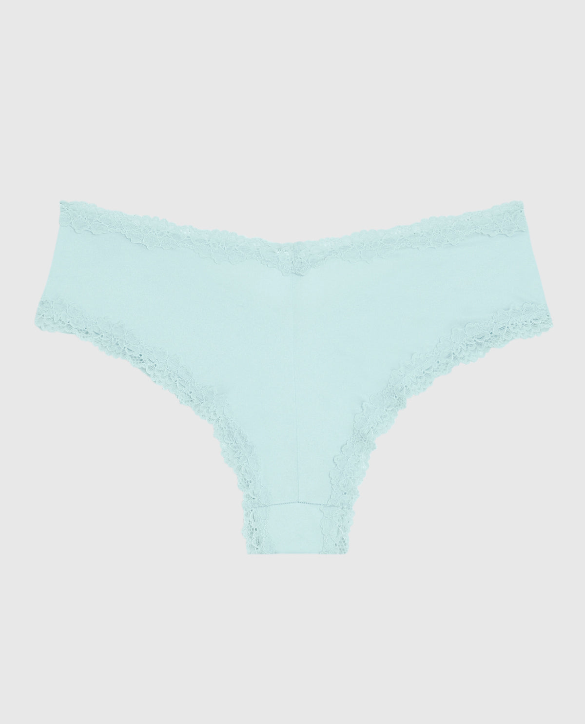 Cheeky Panty with Lace Trim in Vista Blue