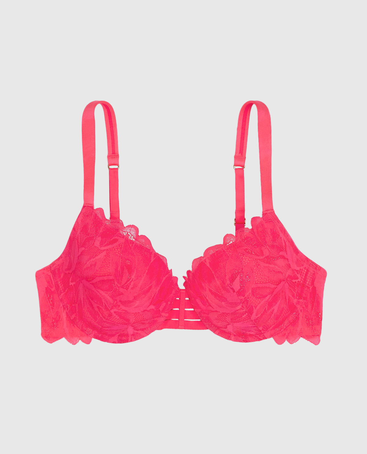 Lightly Lined Full Coverage Bra with Allover Lace