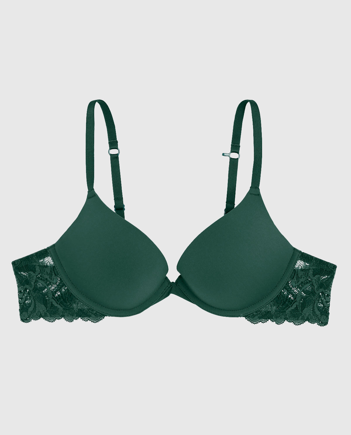 Smooth Push Up Pluge Bra with Lace Wing