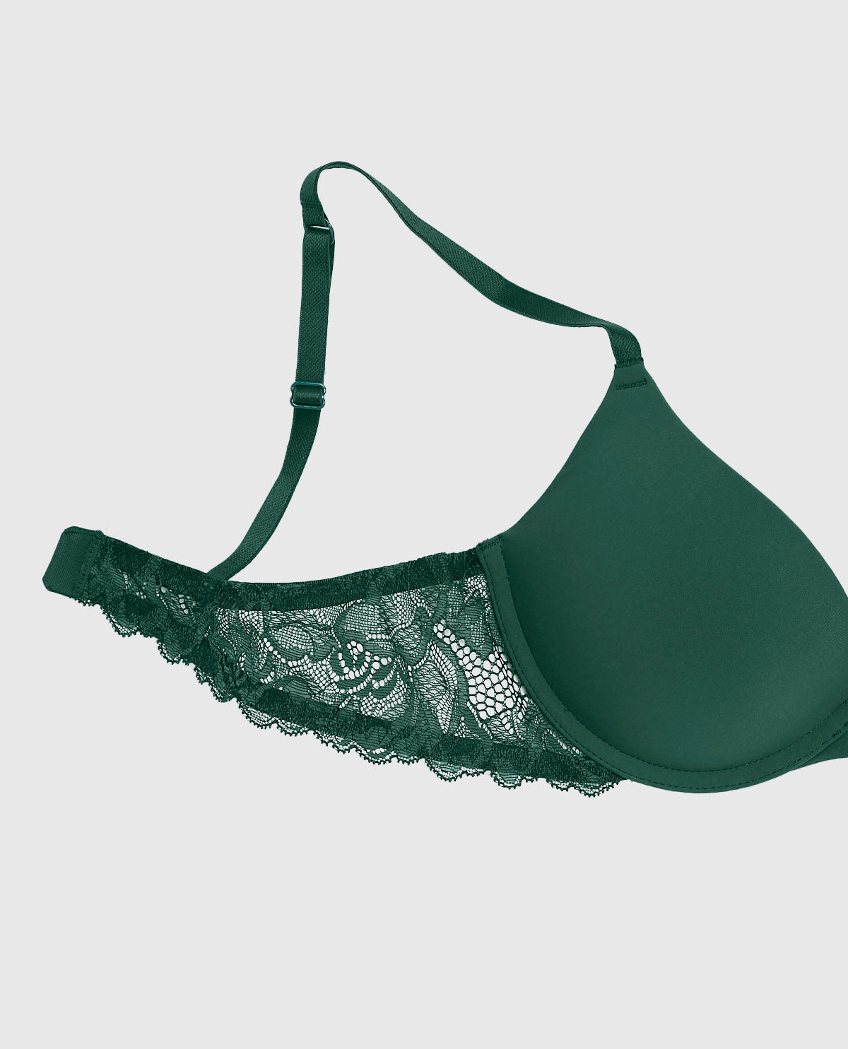 Smooth Push Up Pluge Bra with Lace Wing