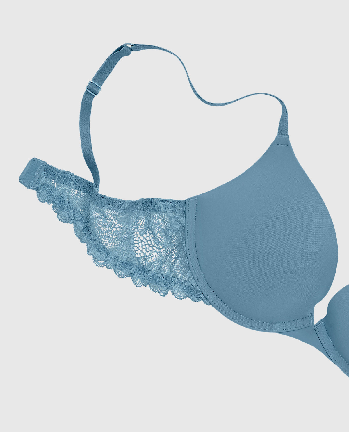 Push Up Plunge Bra with Lace Wing