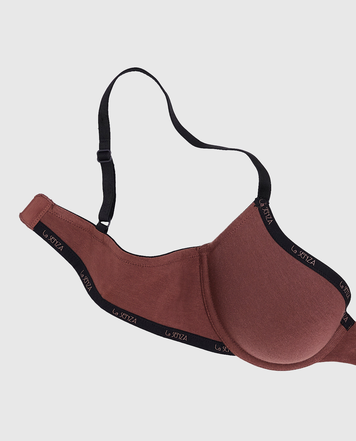 Smooth Lightly Lined Demi Bra in Dusty Cedar