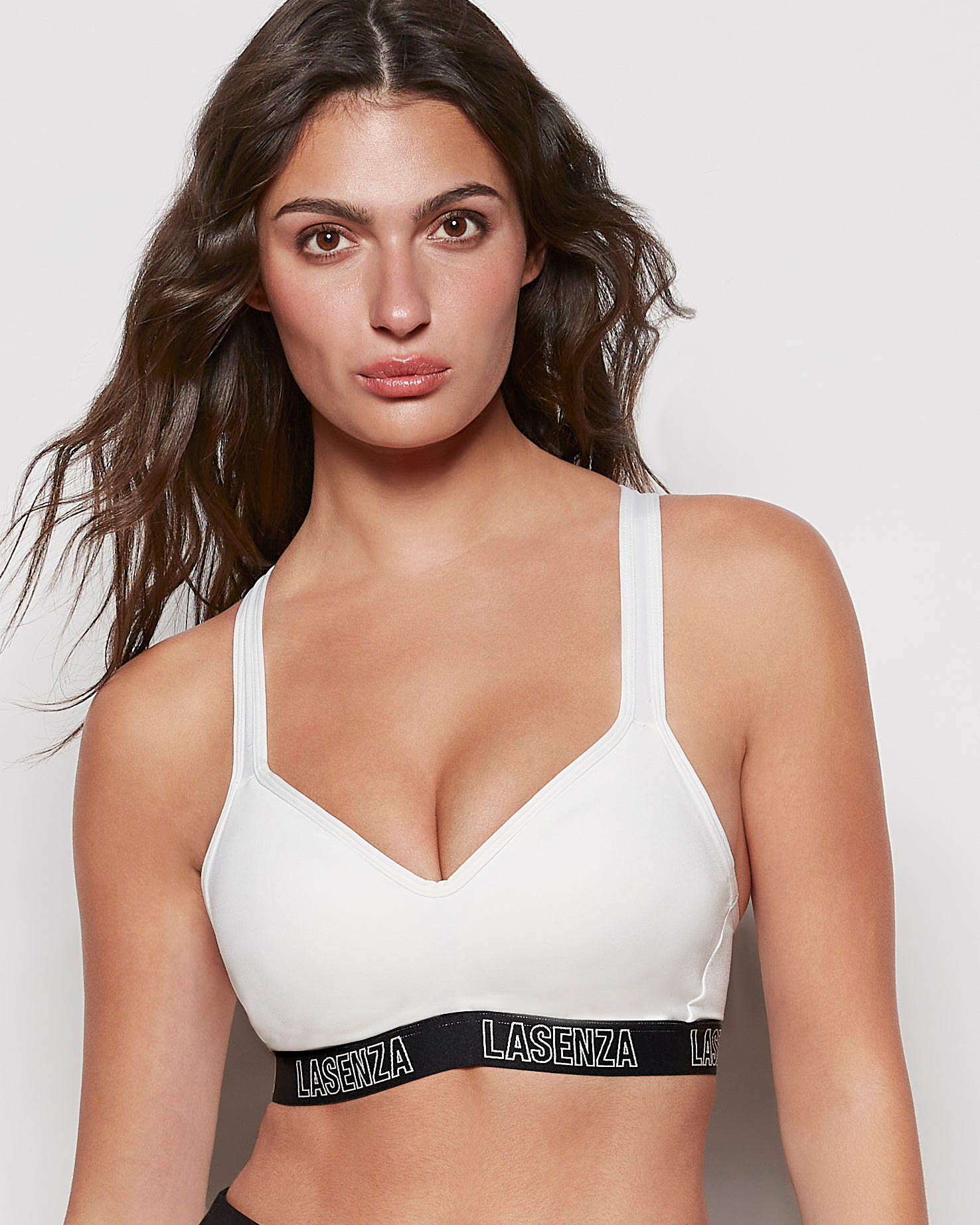 Medium Impact Sports Bra in Ivory