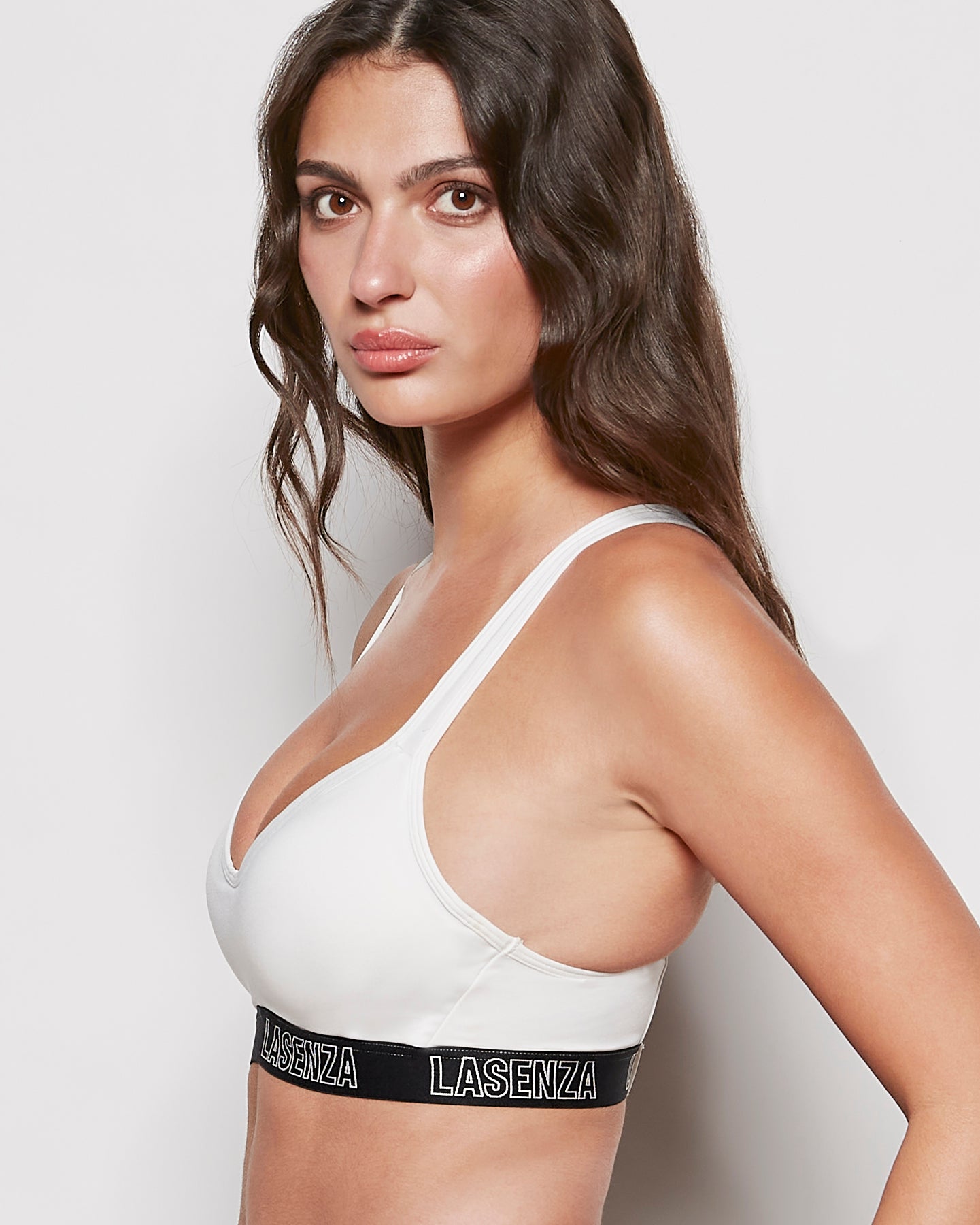 Medium Impact Sports Bra in Ivory