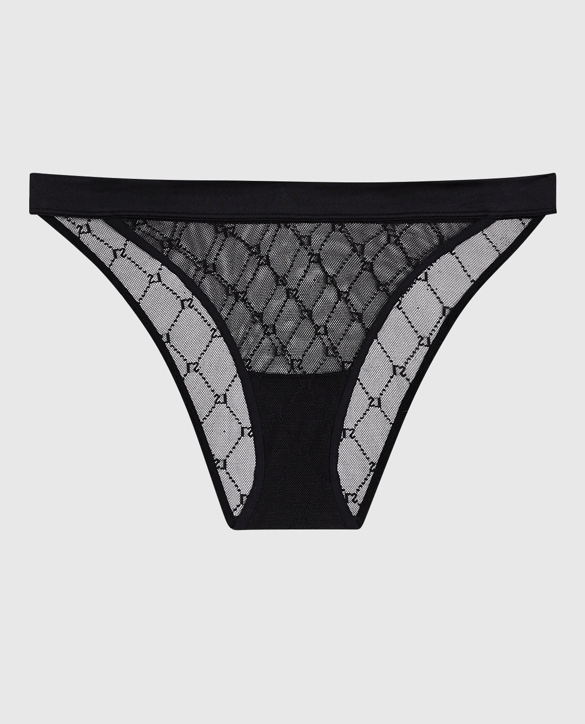 Culotte bikini taille moyenne à jambe échancrée