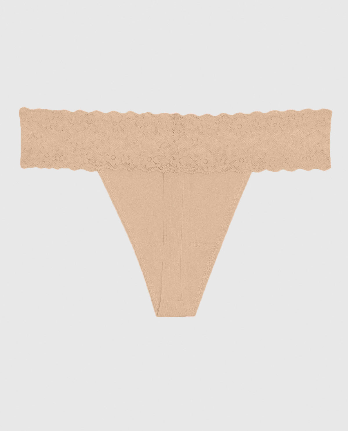 Thong Panty with Lace Trim