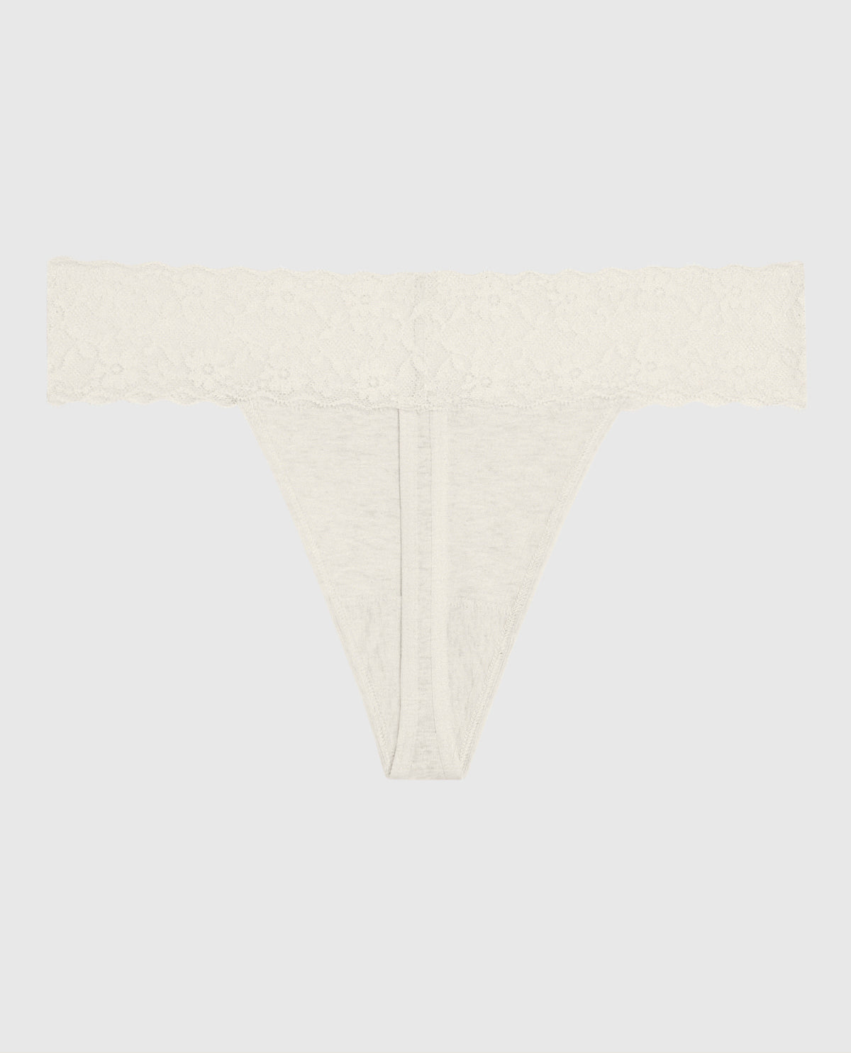 Everyday Thong Panty with Lace Trim