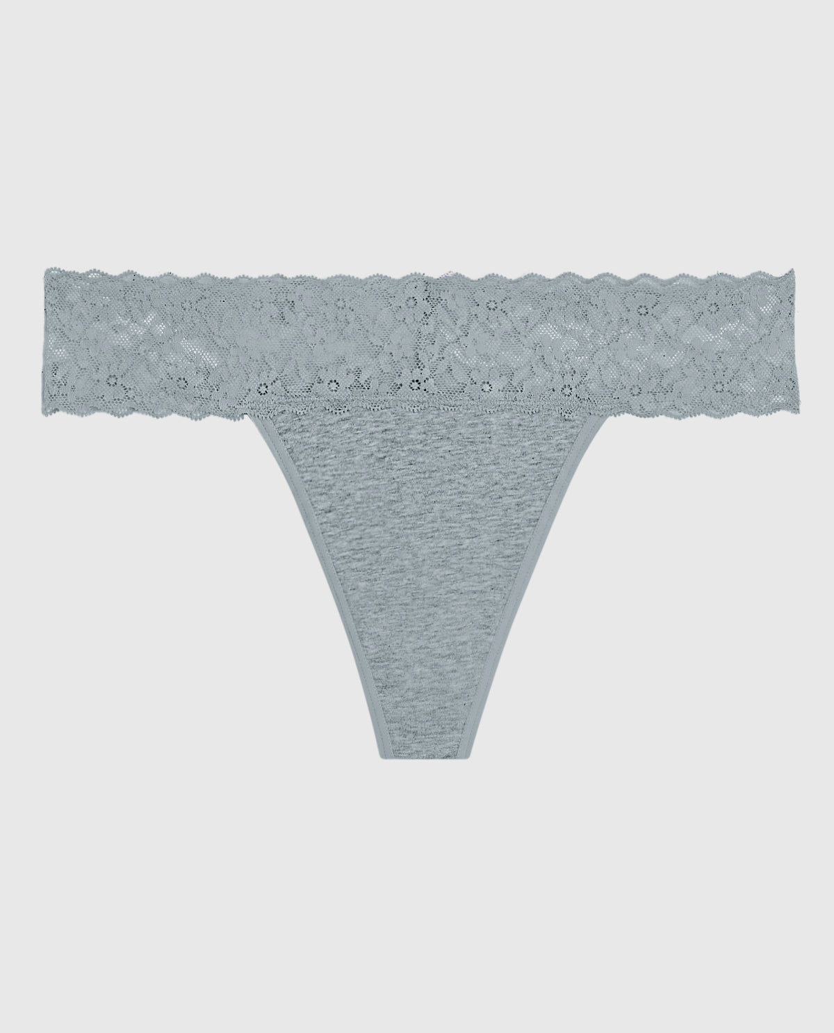 Everyday Thong Panty with Lace Trim