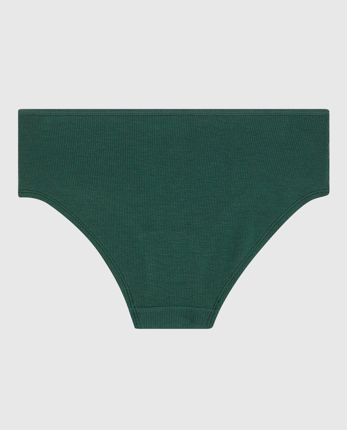 Ultrasoft V-Waist Ribbed Hipster Panty in Emerald Green