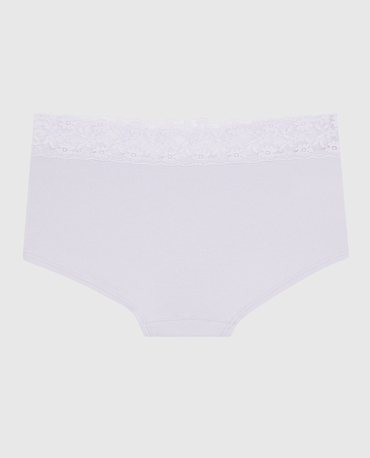 Boyshort Panty with Lace in Lavender Cake