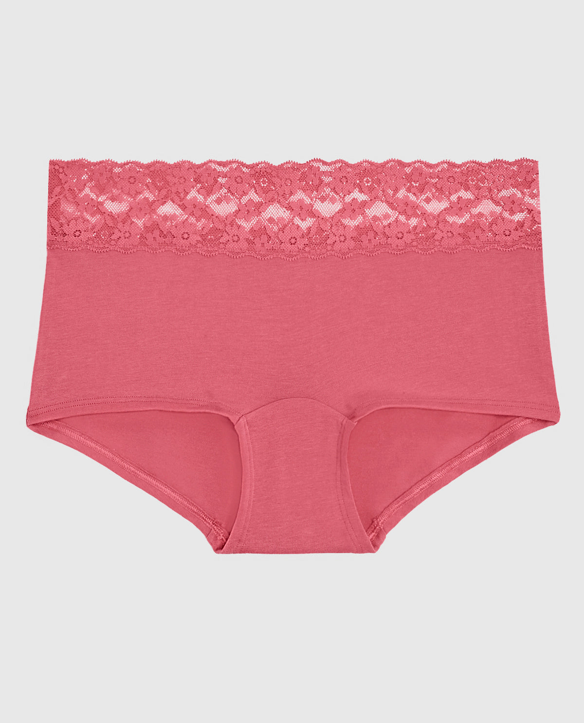 Boyshort Panty with Lace Trim