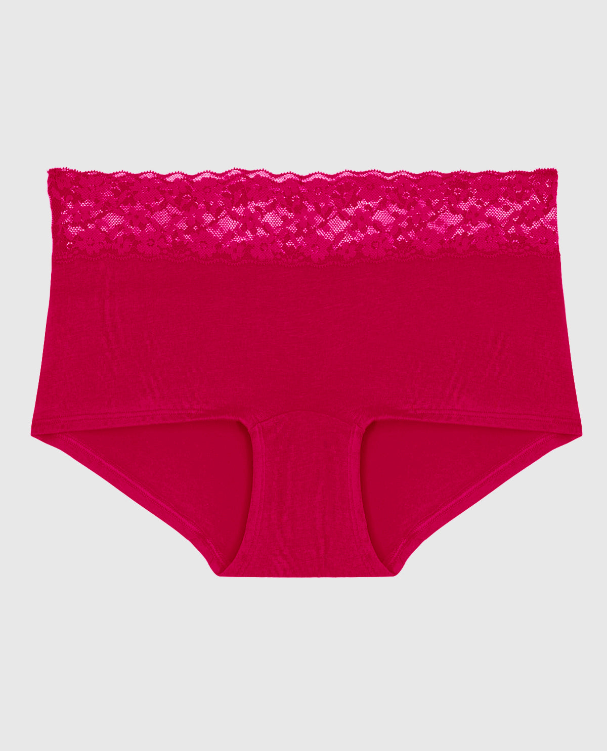 Boyshort Panty with Lace Trim