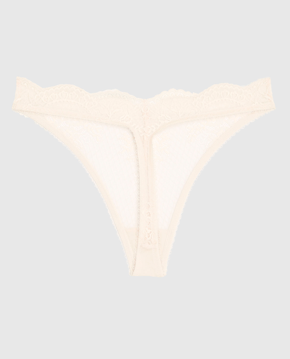 Lace High Leg Thong Panty