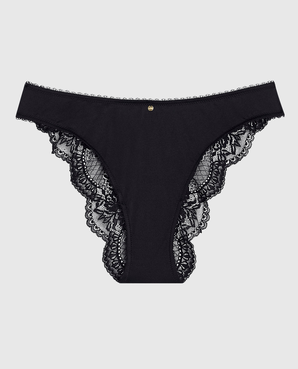 Culotte Cheeky à jambe échancrée en dentelle