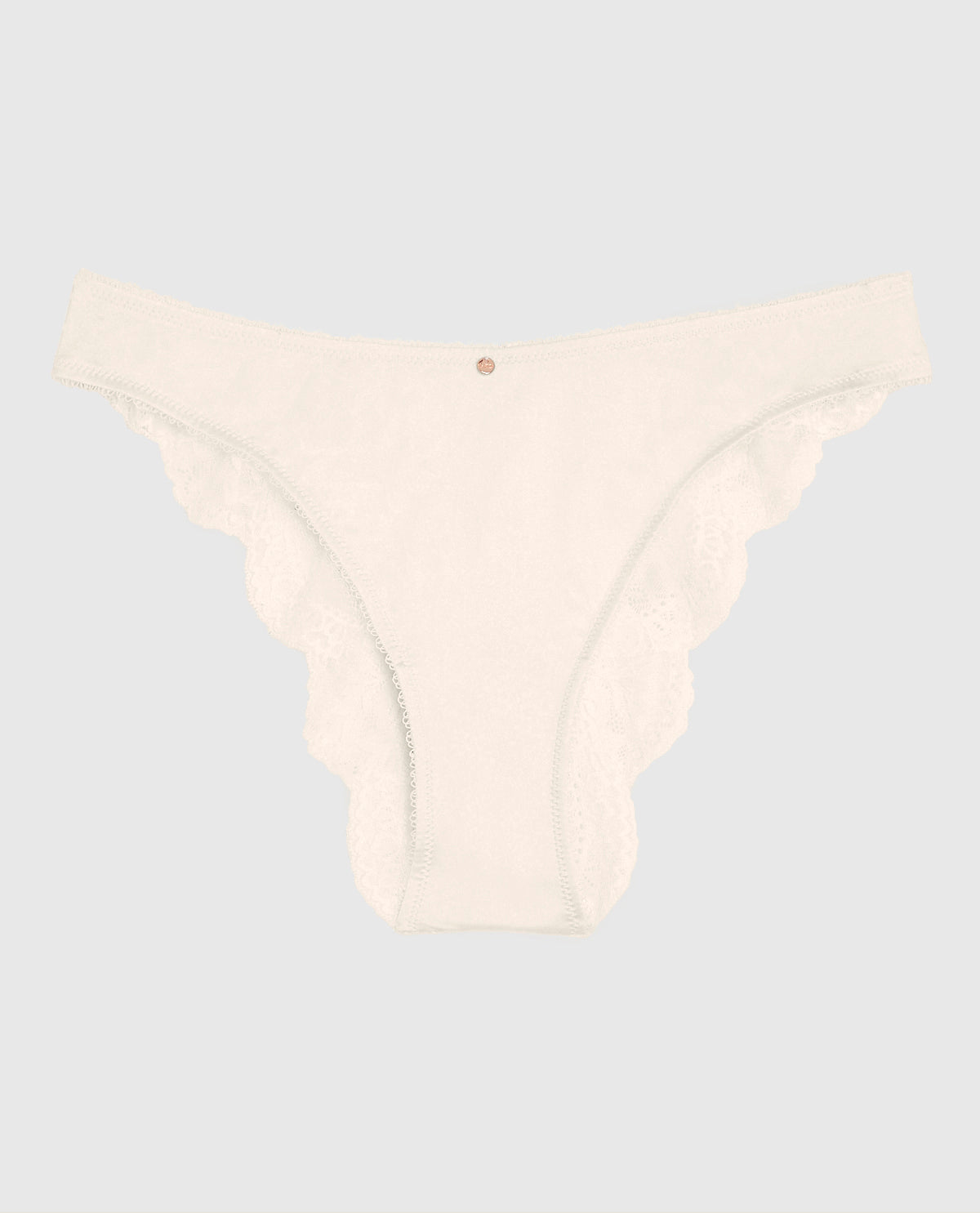 Culotte Cheeky à jambe échancrée avec dentelle au dos