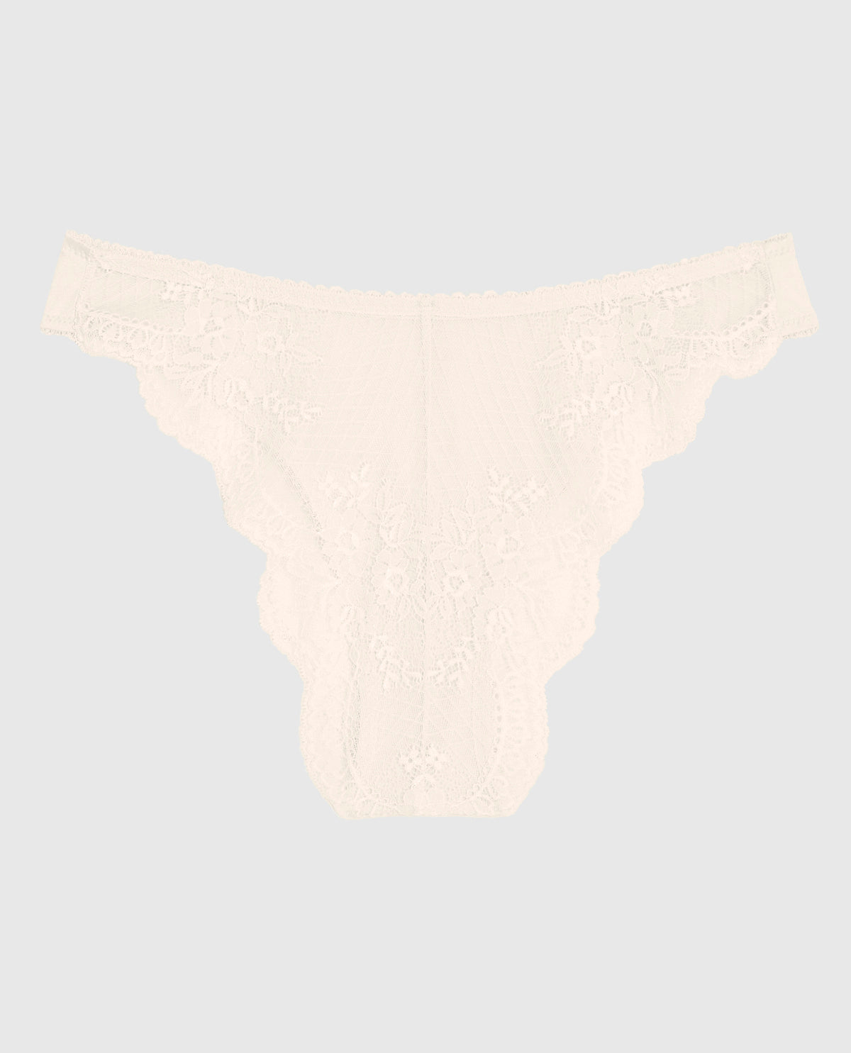 Culotte Cheeky à jambe échancrée avec dentelle au dos