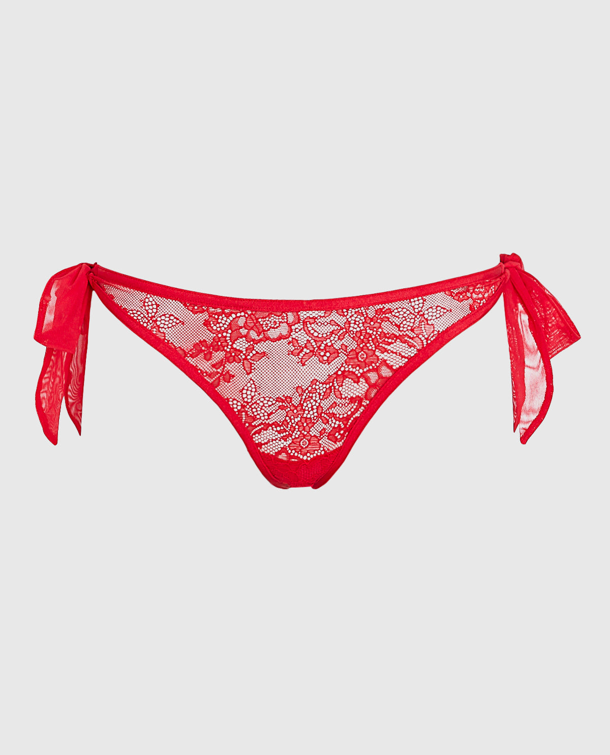 Tie-Side Thong Panty in Cosmo Red