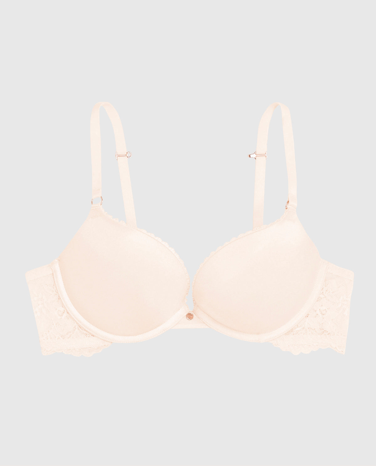 Push Up Bra with Lace Wing