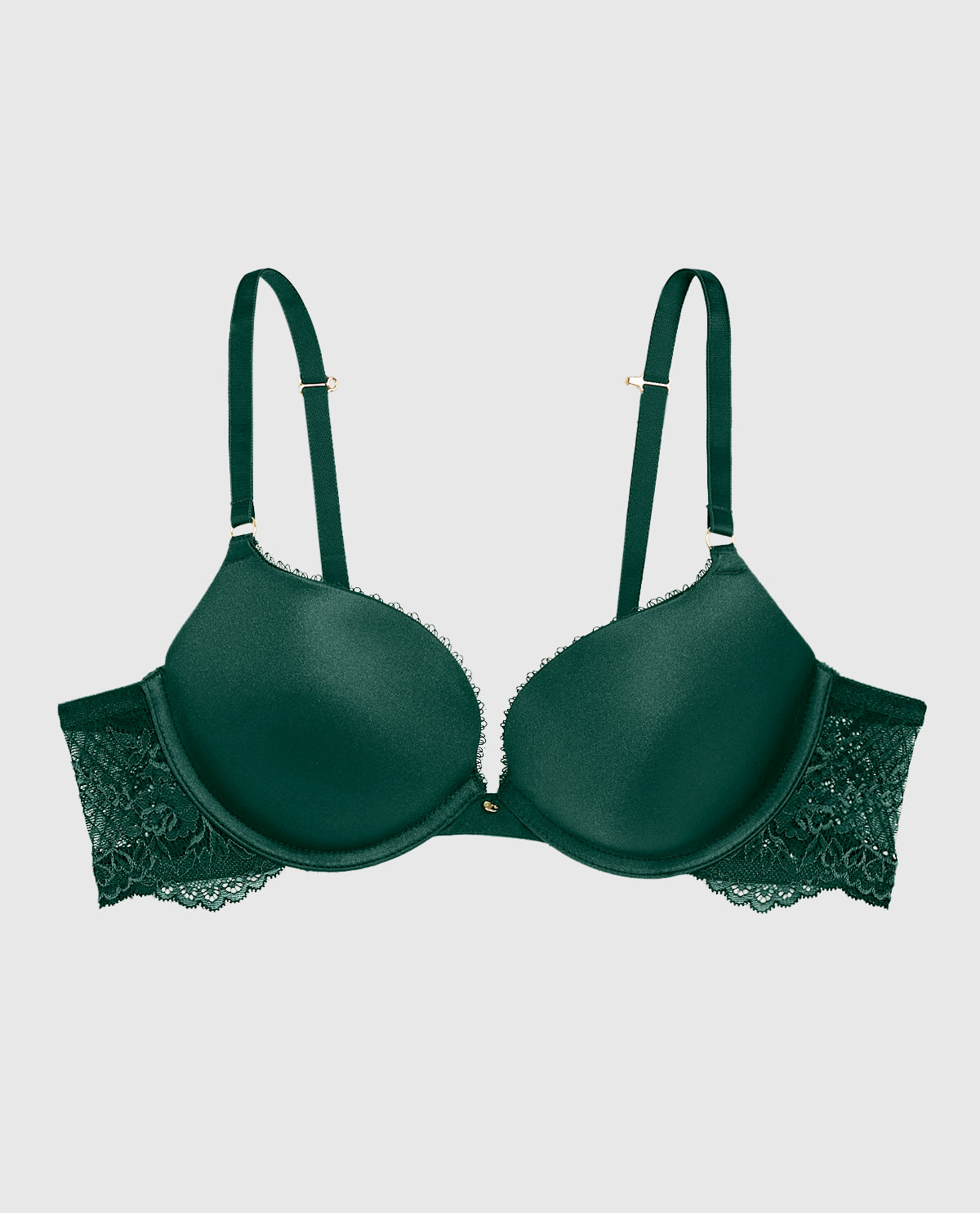 Soutien-gorge pigeonnant avec côté de dentelle