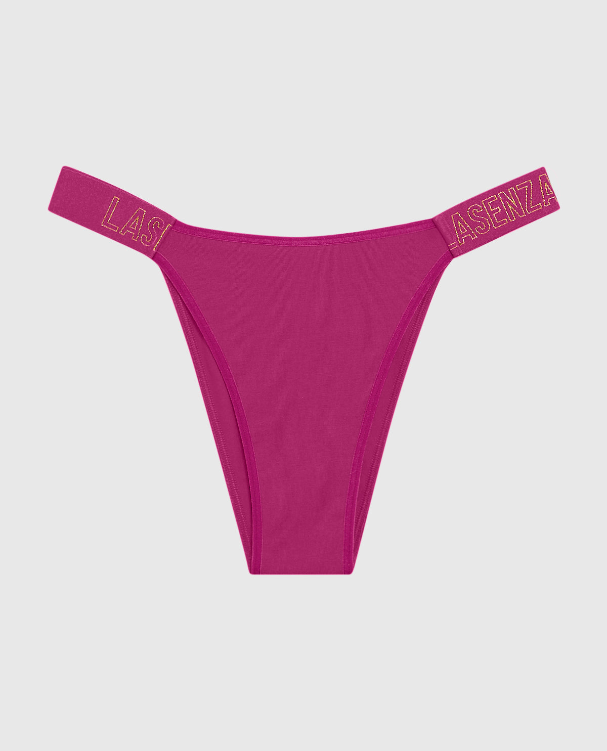 Cheeky Panty with Logo Band in Outrageous Pink