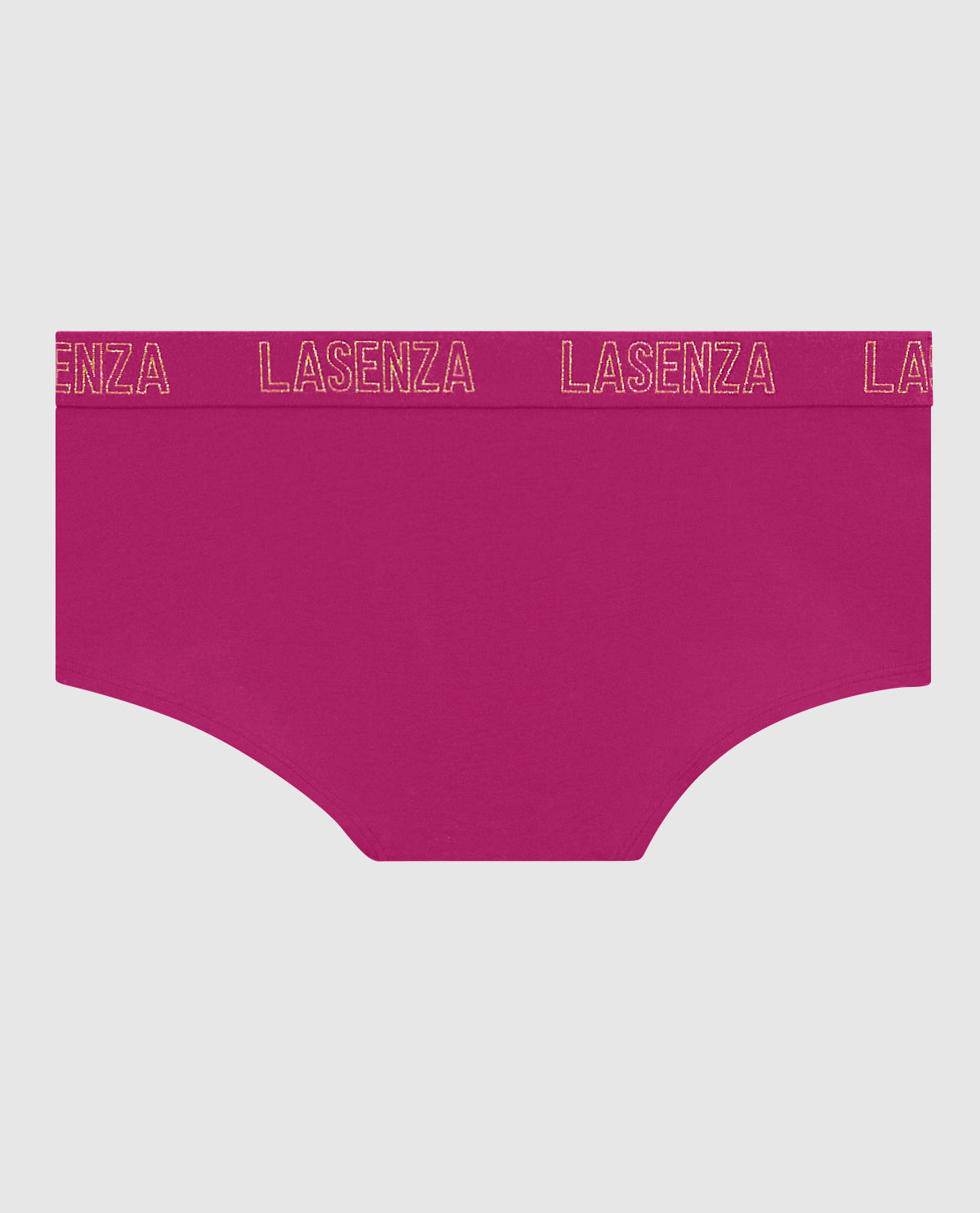 Boyshort Panty with Logo Band in Outrageous Pink