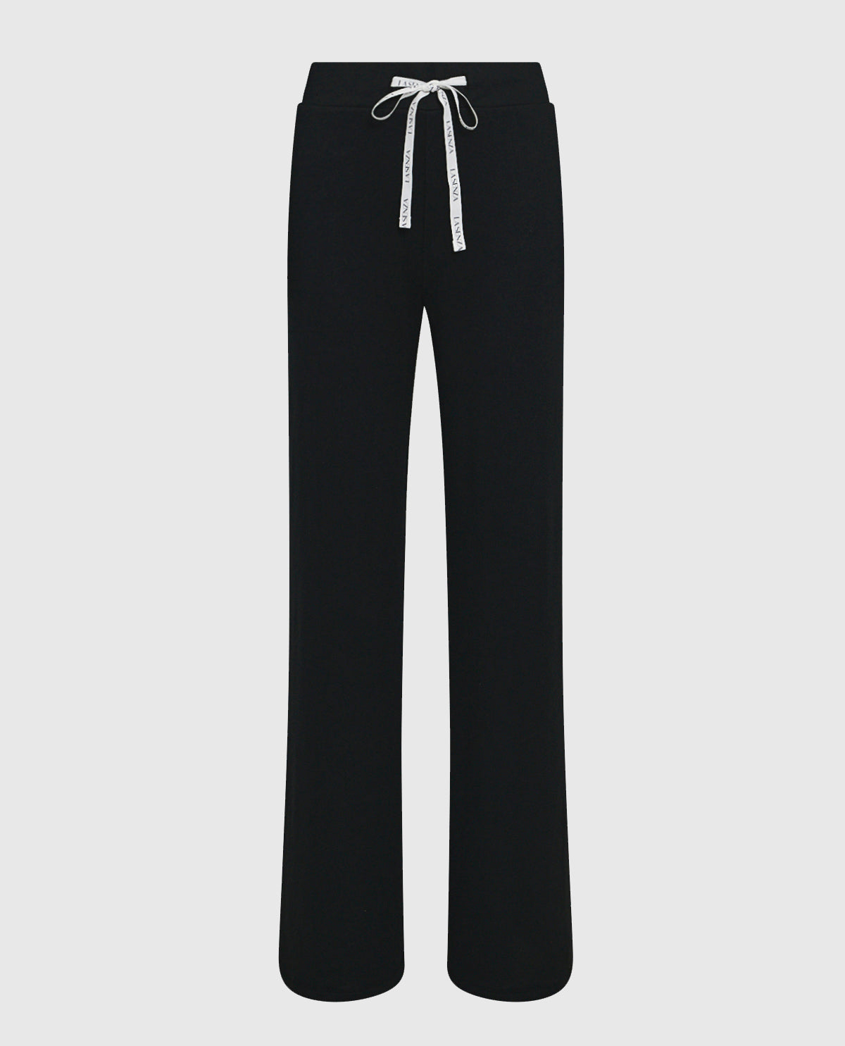 Pajama Pant with Logo Drawstring in Smoulder Black