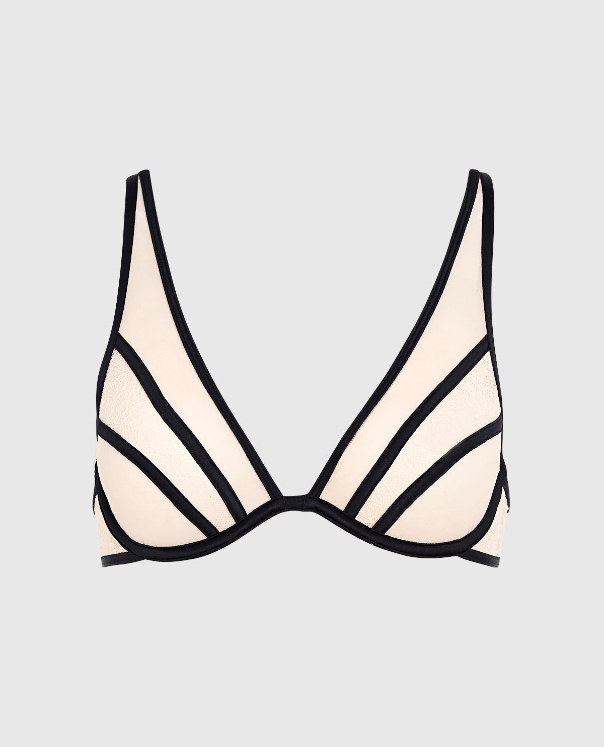 Soutien-gorge en dentelle non doublée aube ivoire