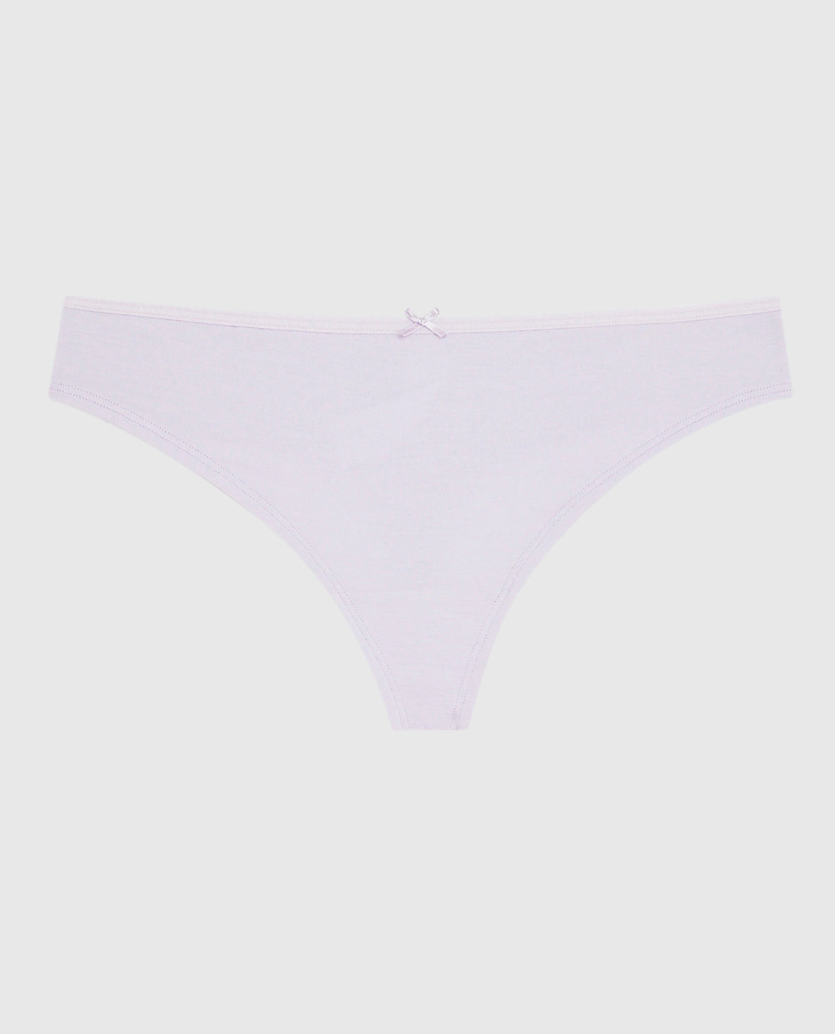 Thong Panty with Bow in Lavender Cake