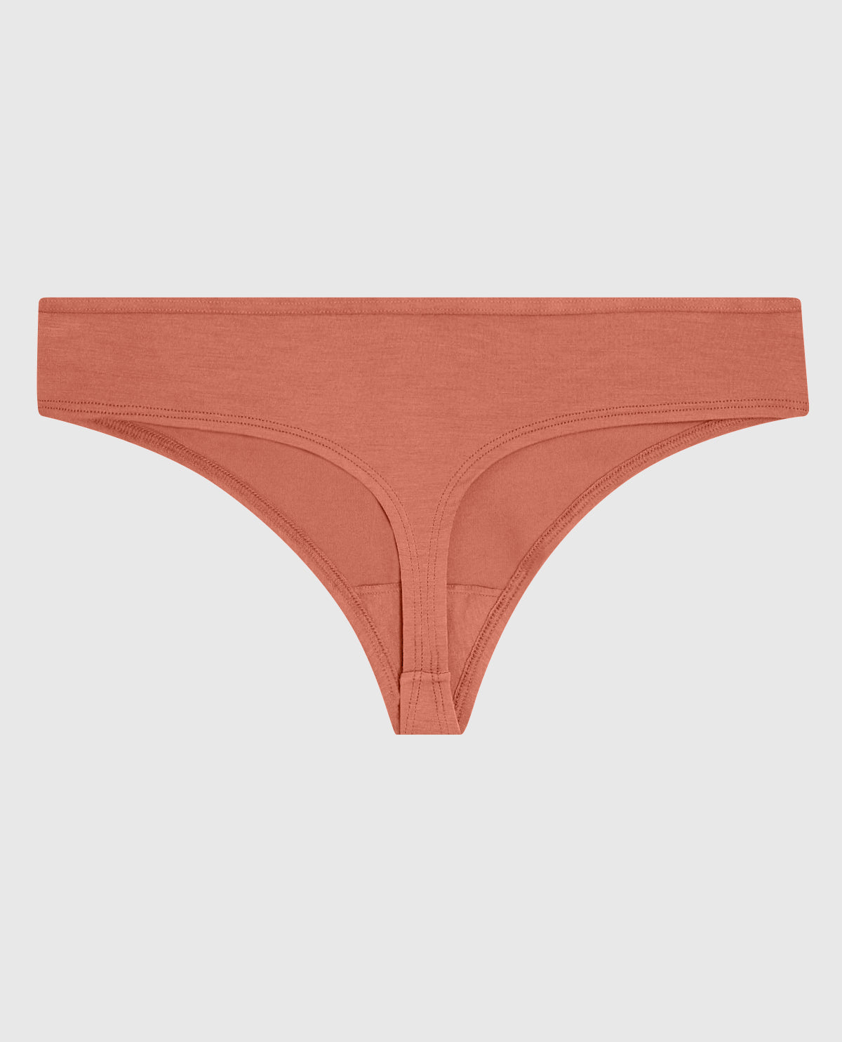 Thong Panty with Bow in Rosy Blush