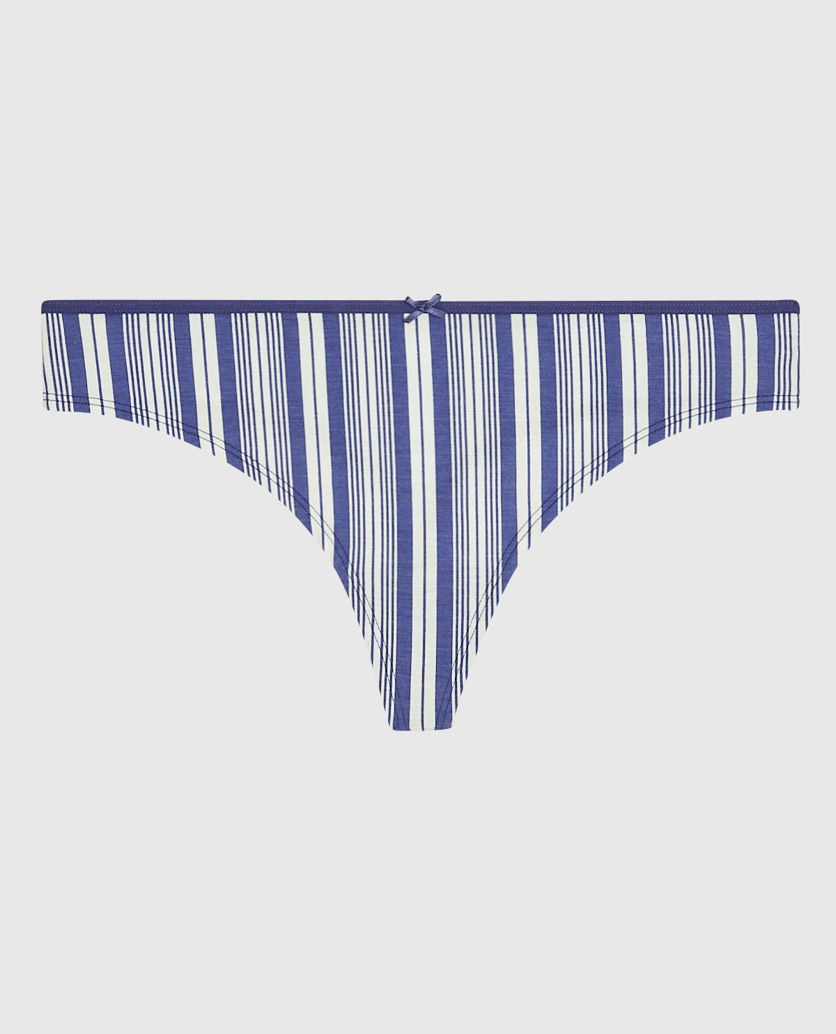 Thong Panty with Bow in Fable Stripe