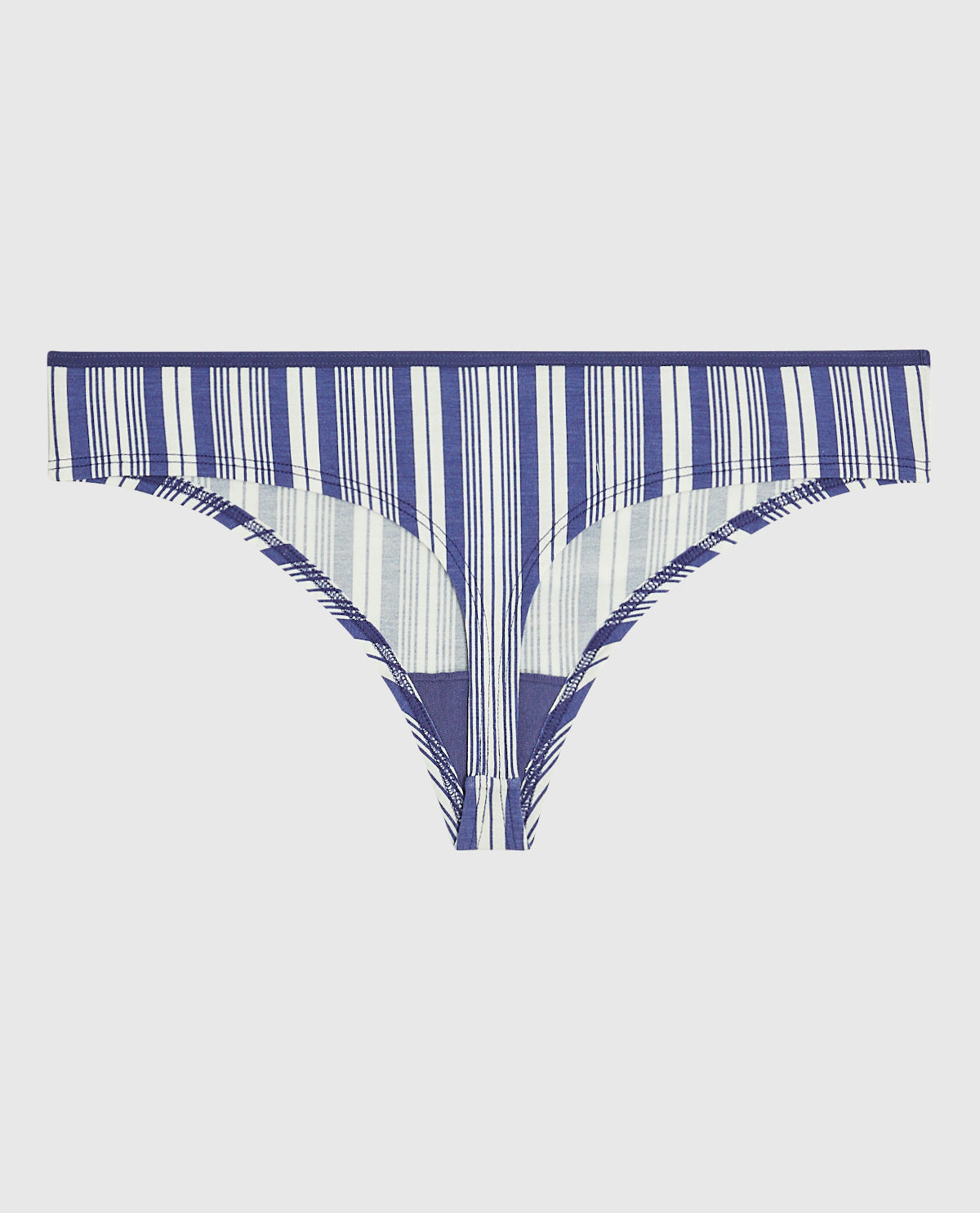 Thong Panty with Bow in Fable Stripe