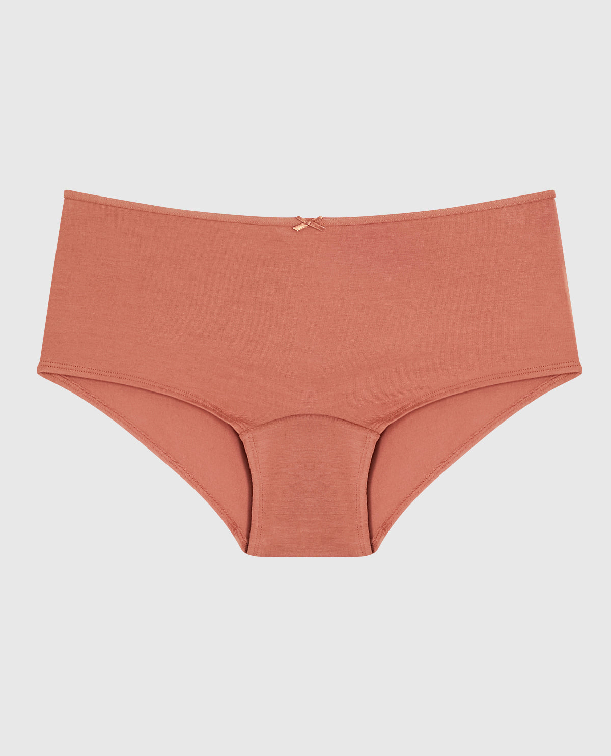 Boyshort Panty with Bow in Rosy Blush