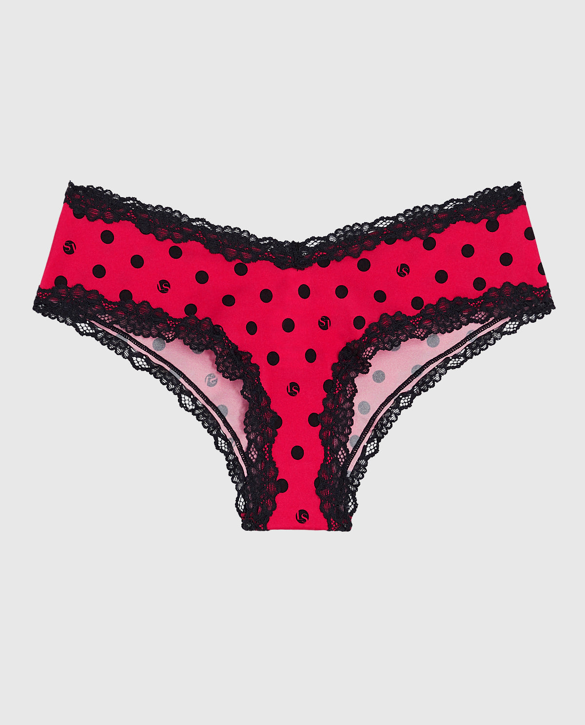 Cheeky Panty with Lace in LS Dot