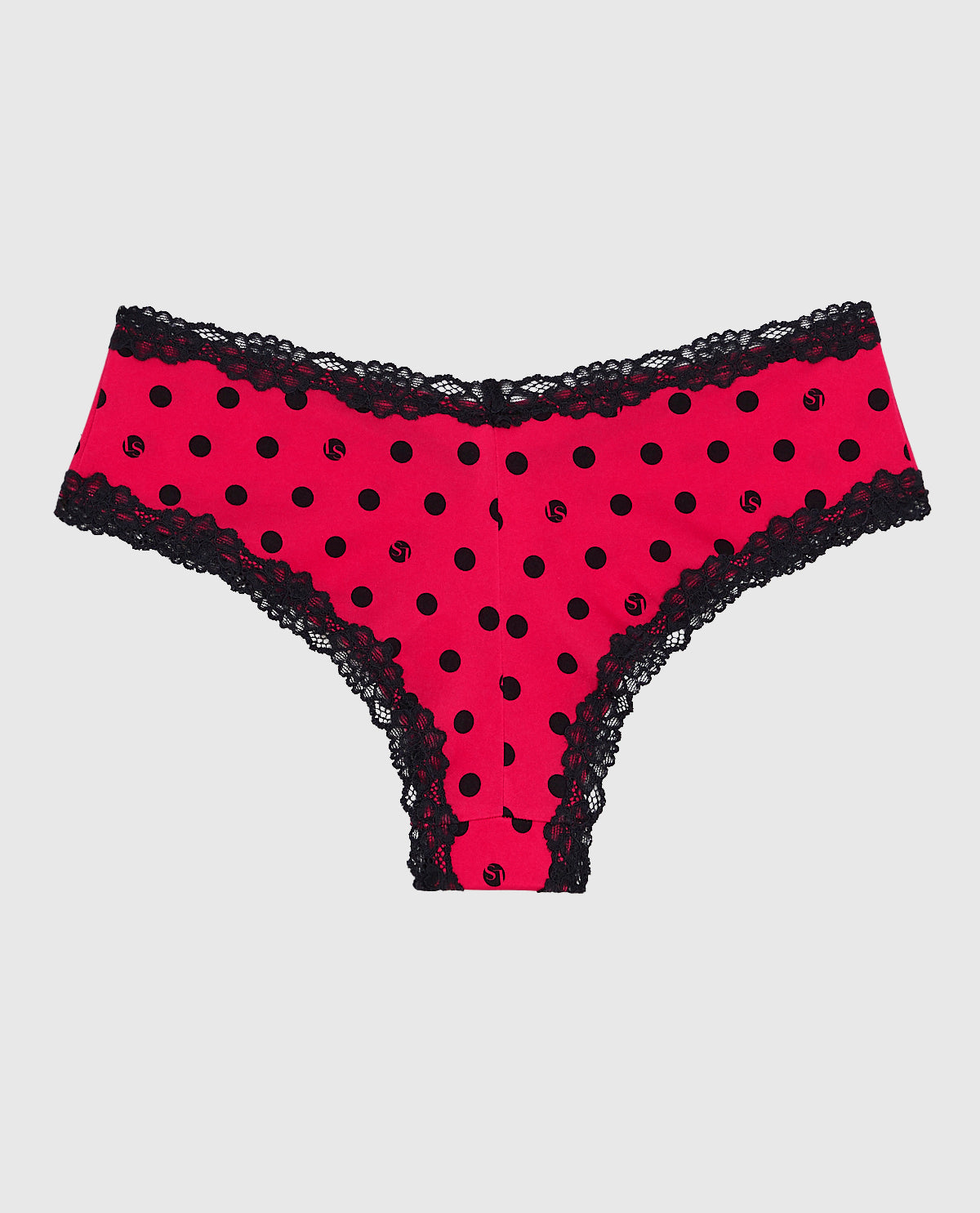 Cheeky Panty with Lace in LS Dot