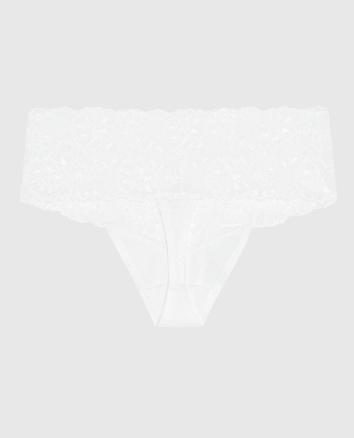 Magnificent Lace Thong Panty in Ivory