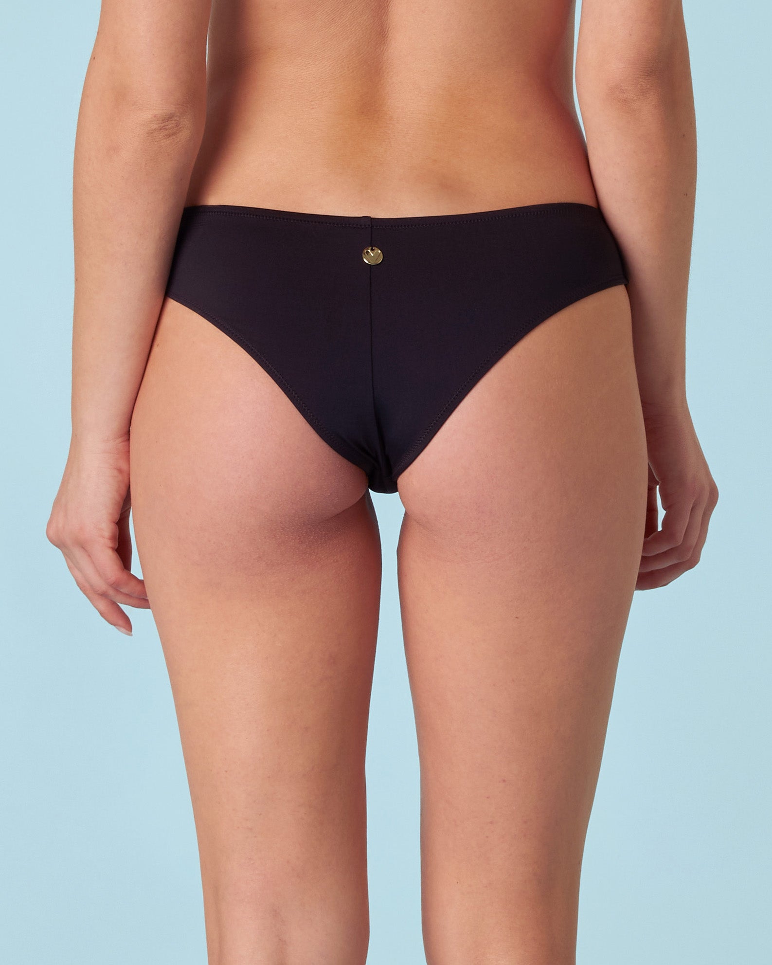 Brazilian Swim Bottom in Tuxedo Black