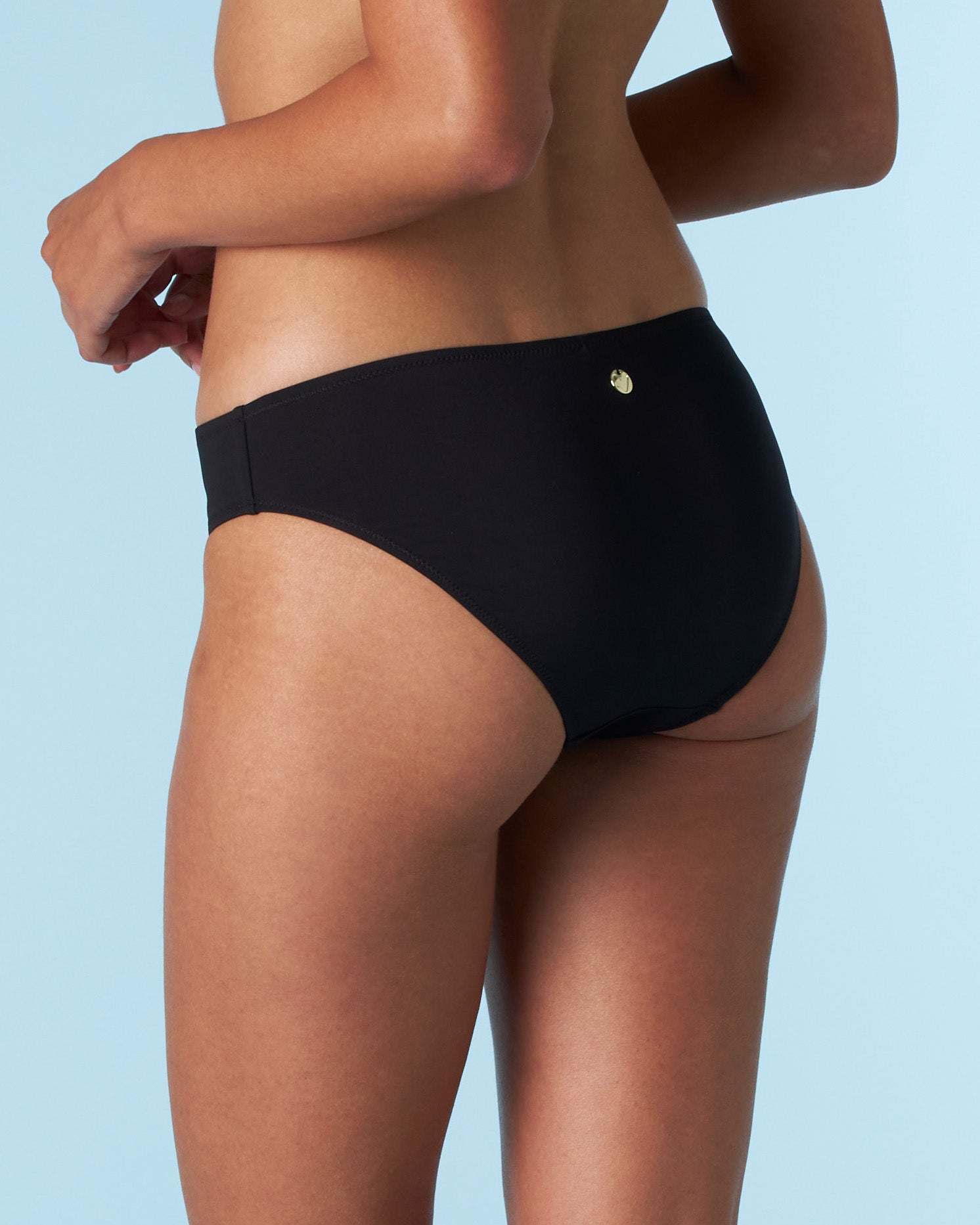 Brief Swim Bottom in Tuxedo Black