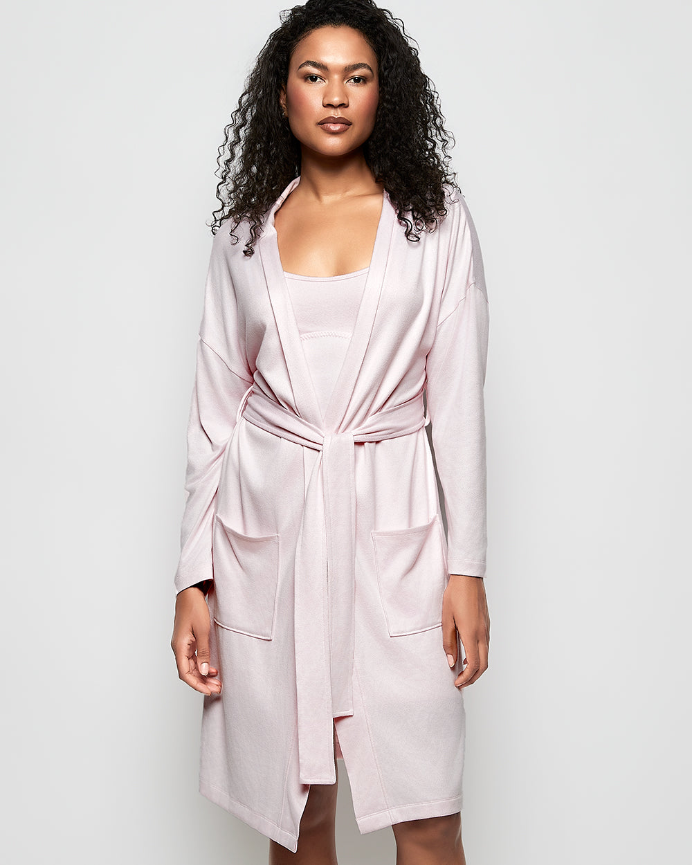 Jersey Robe in Pink-A-Boo