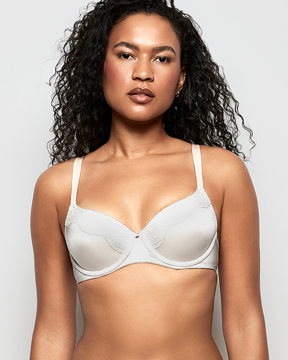 Lightly Lined Full Coverage Bra in Ivory Dawn