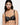 Lightly Lined Balconette Bra with Lace in Black