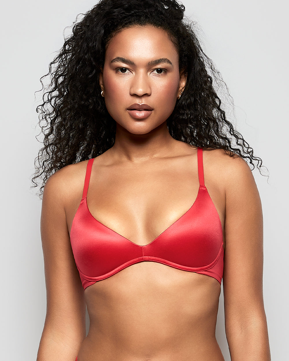 Soutien-gorge sans armature avec soutien léger rouge cosmo