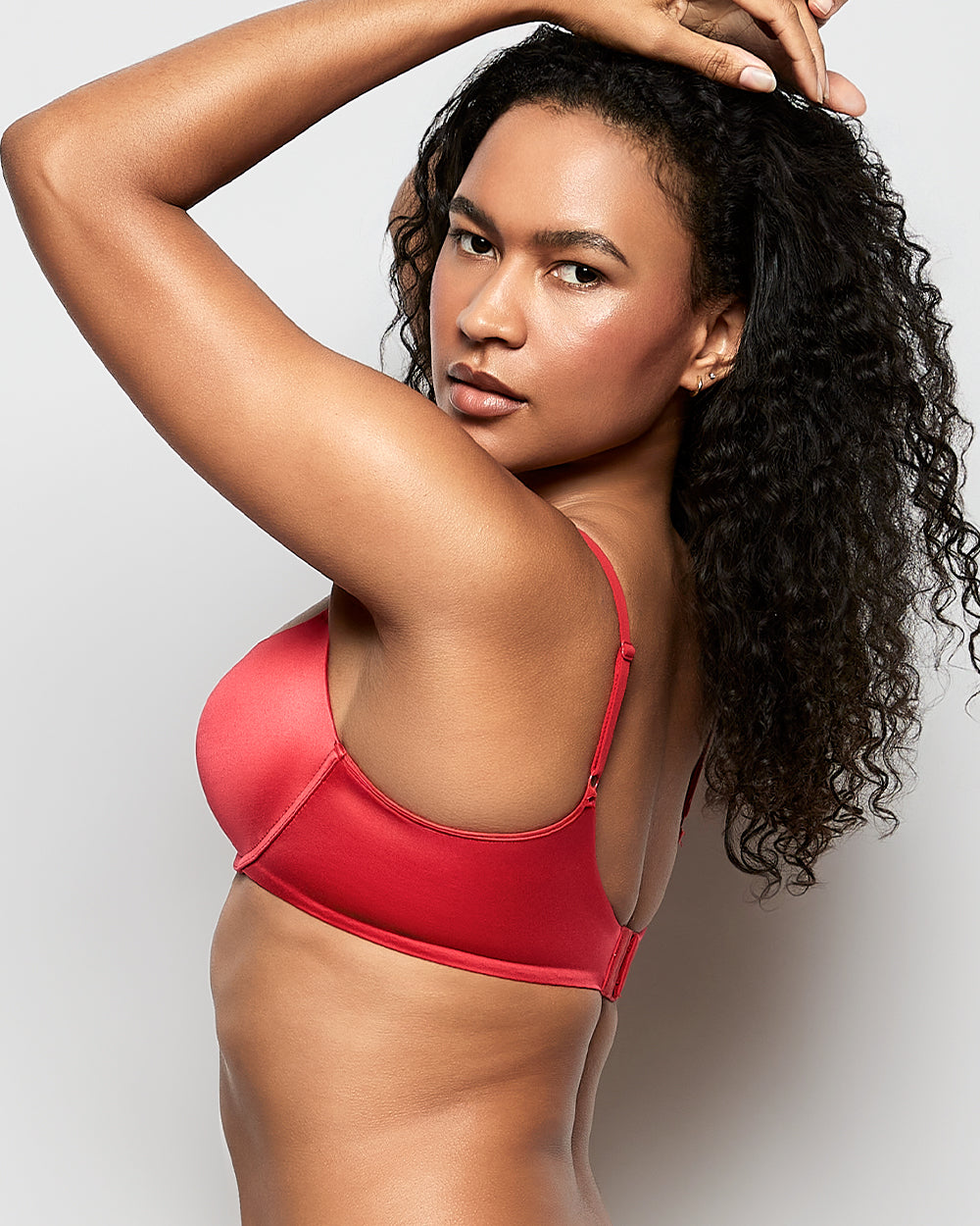 Comfort Lightly Lined Demi Bra in Cosmo Red